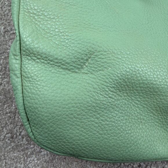 Fossil Erin Foldover Leather Tote Crossbody Bag Teal green - Picture 3 of 13